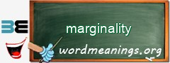 WordMeaning blackboard for marginality